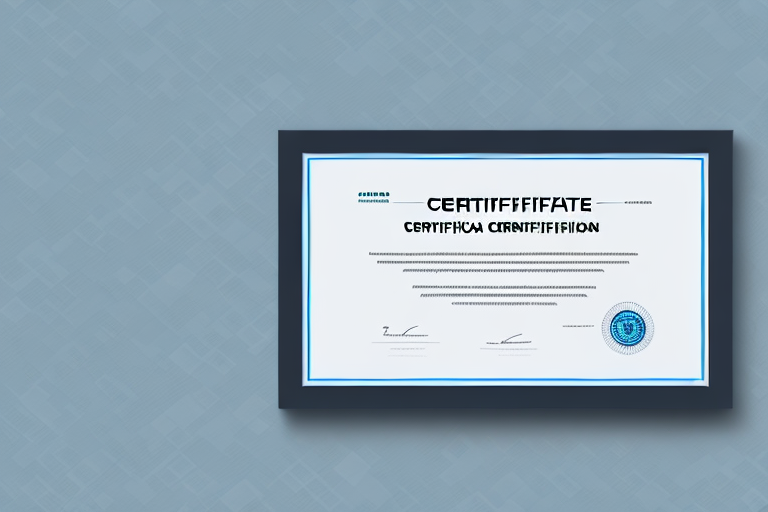A computer and a certificate to represent a+ certification